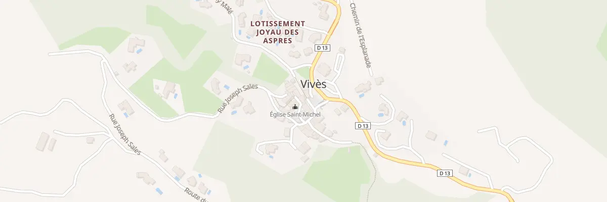 Plan du 14 Le Village à Vivès