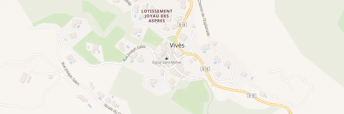 Plan du 8 De l’Eglise à Vivès