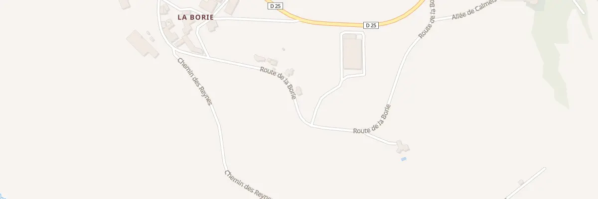 Plan du 439 Rte de la Borie à Calmels-et-le-Viala