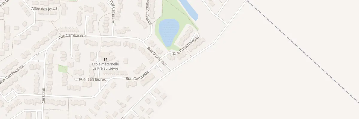 Plan du 6 Rue Pontchartrain au Plessis-Belleville