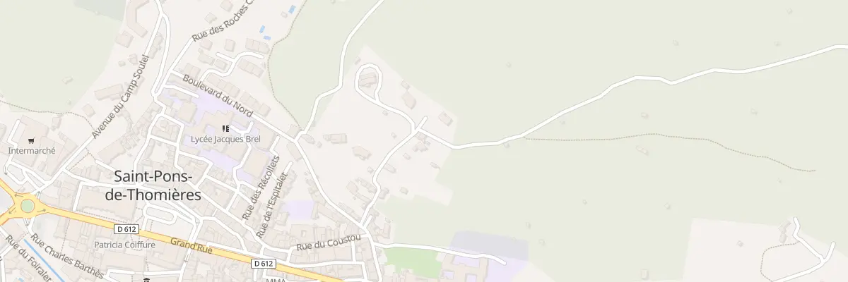 Plan du 8B Che du Coustou à Saint-Pons-de-Thomières