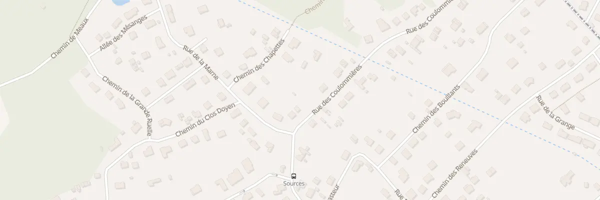 Plan du 5 Rue des Coulommières à Chessy
