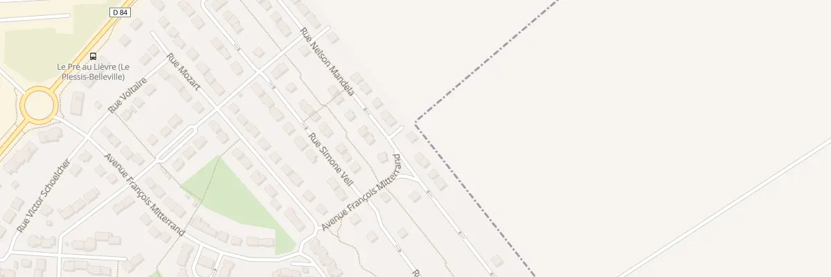 Plan du 4 Rue Rosa Park au Plessis-Belleville