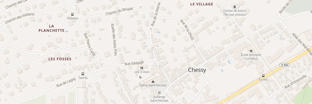 Plan du 20B Rue de la Marne à Chessy