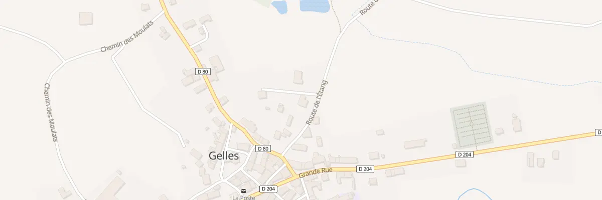 Plan du 7 Rte de l’Étang-le Bourg à Gelles