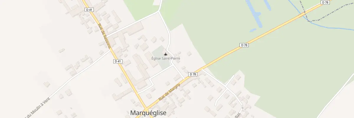 Plan du 58 Rue de l’Eglise à Marquéglise