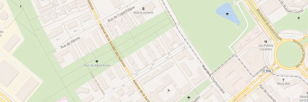 Plan du 6 All de Zurich à Montévrain