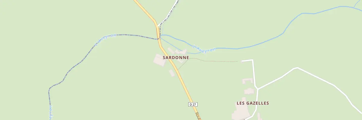 Plan du 634 Rte de Sardonne à Montrozier