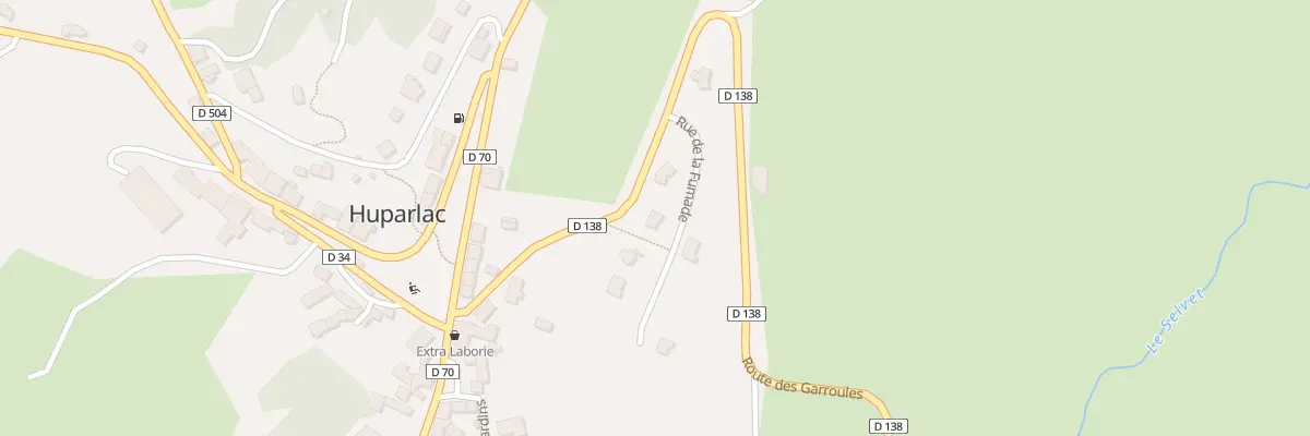 Plan du 98 Rue de la Fumade à Huparlac