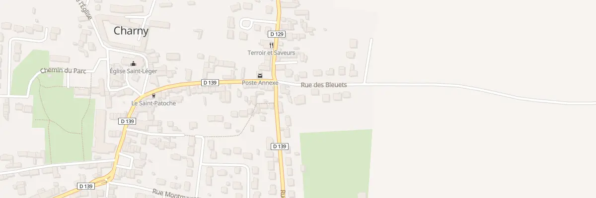 Plan du 4 Rue des Bleuets à Charny