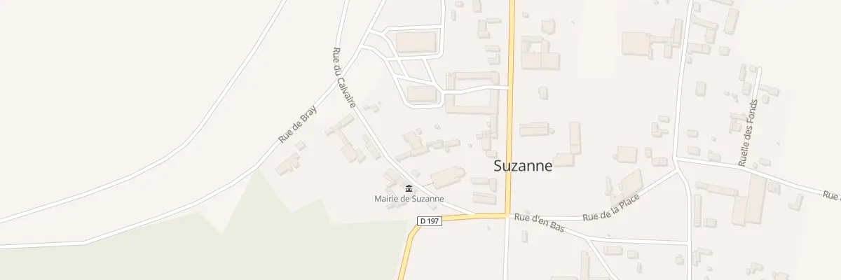 Plan du 6 Rue du Calvaire à Suzanne