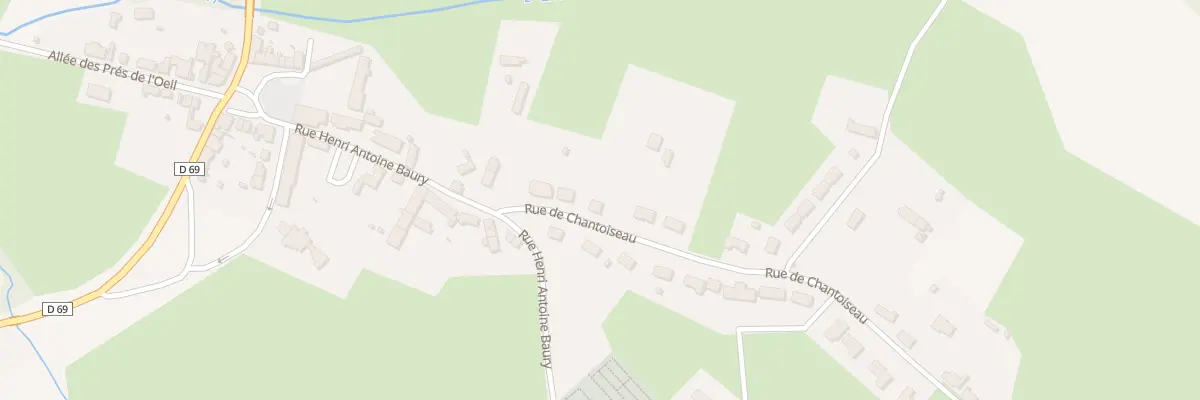 Plan du 11 Rue de Chantoiseau à Commentry