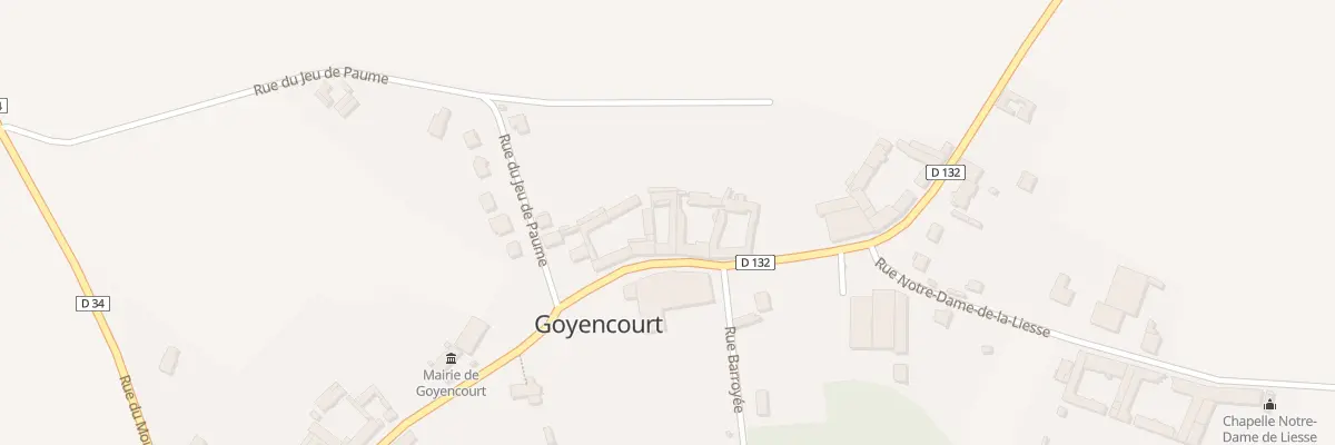 Plan du 6 Rue du Chateau à Goyencourt