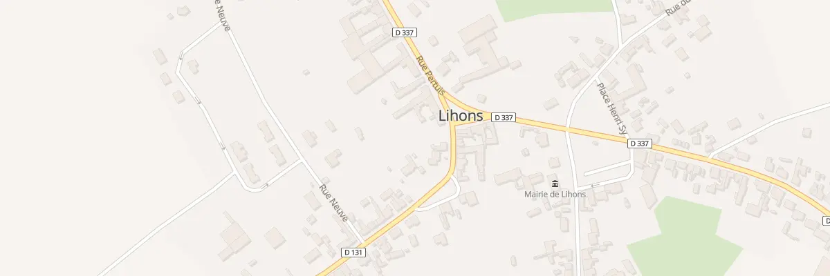 Plan du 1 Rue Pertuis à Lihons