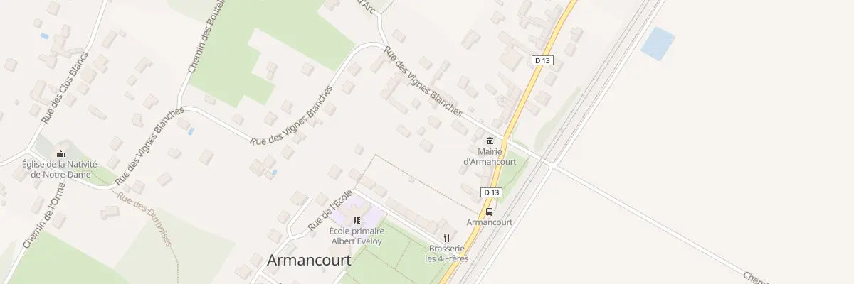 Plan du 78 Rue des Vignes Blanches à Armancourt