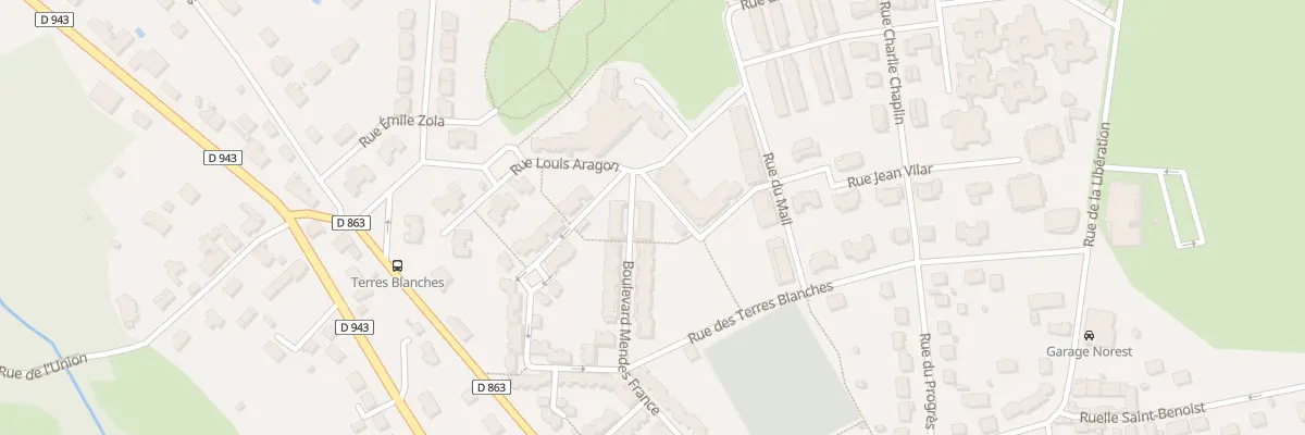 Plan du 286 Bd Mendès France à Amilly