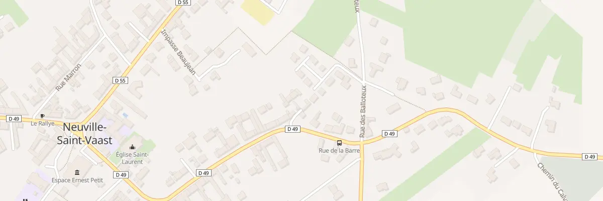 Plan du 38 Rue de la Barre à Neuville-Saint-Vaast