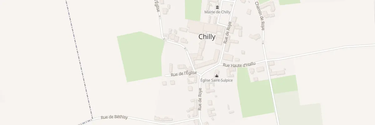 Plan du 2 Rue de l’Eglise à Chilly