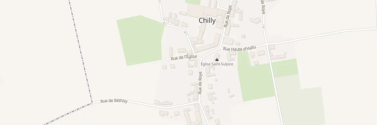 Plan du 1 Rue de l’Eglise à Chilly
