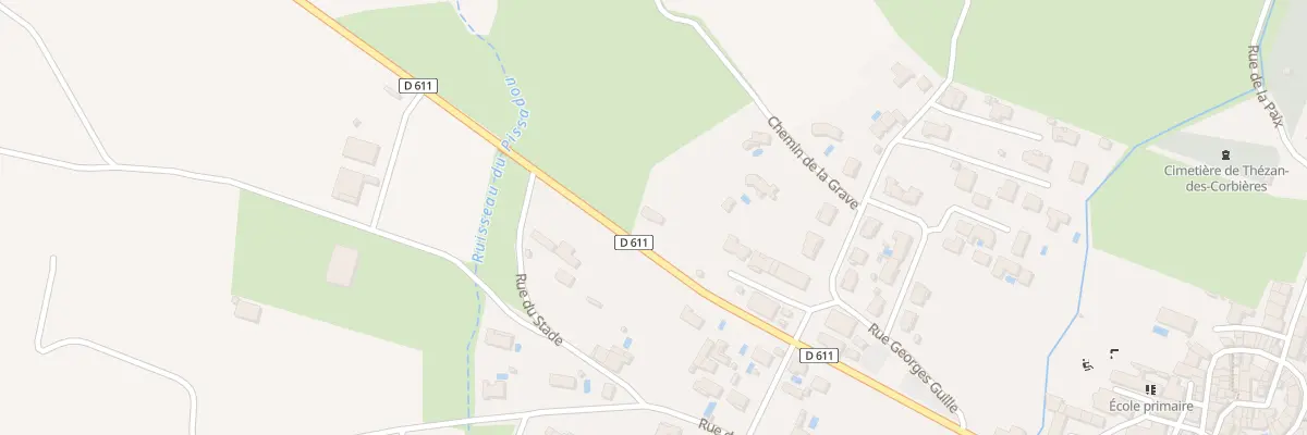 Plan du 40 Av de la Gare à Thézan-des-Corbières