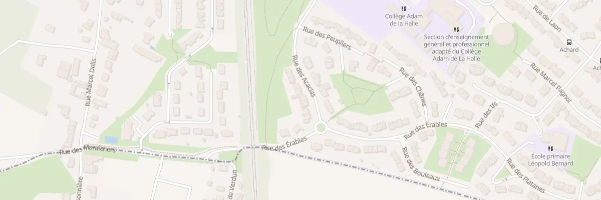 Plan du 7 Rue des Acacias à Achicourt