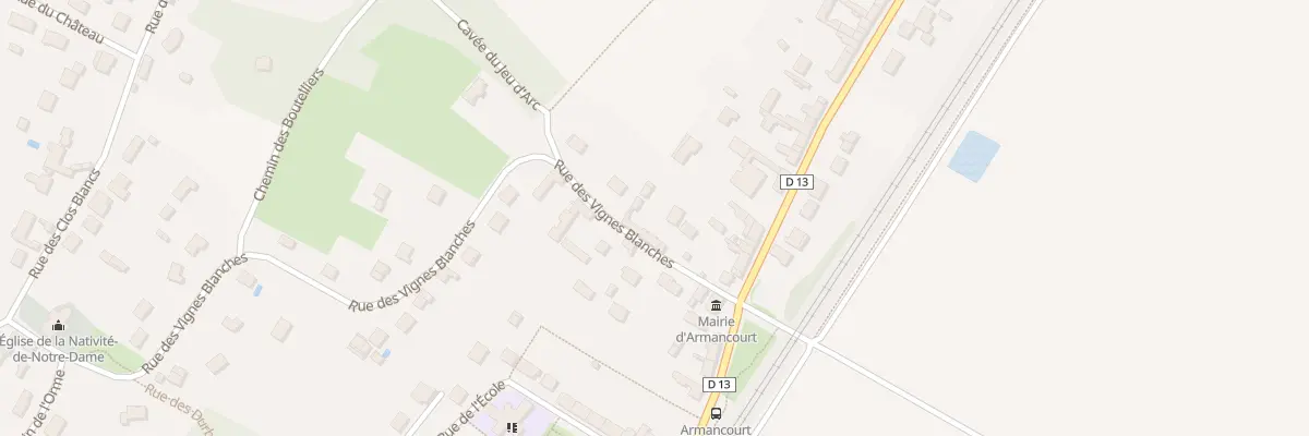 Plan du 67 Rue des Vignes Blanches à Armancourt