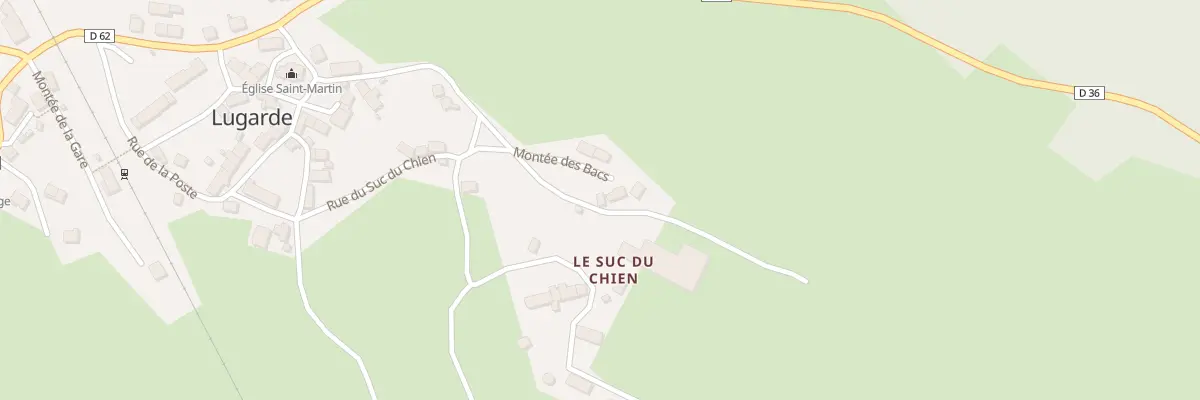 Plan du 4 Rue du Suc du Chien à Lugarde