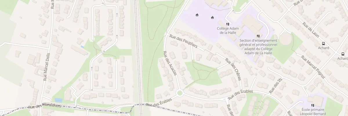Plan du 14 Rue des Acacias à Achicourt