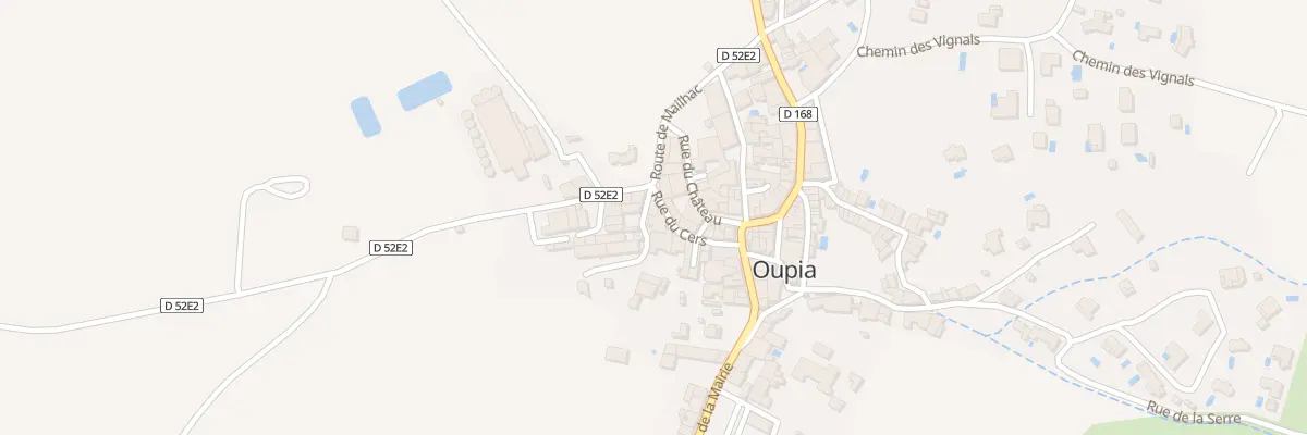 Plan du 1 Rue du Parc à Oupia