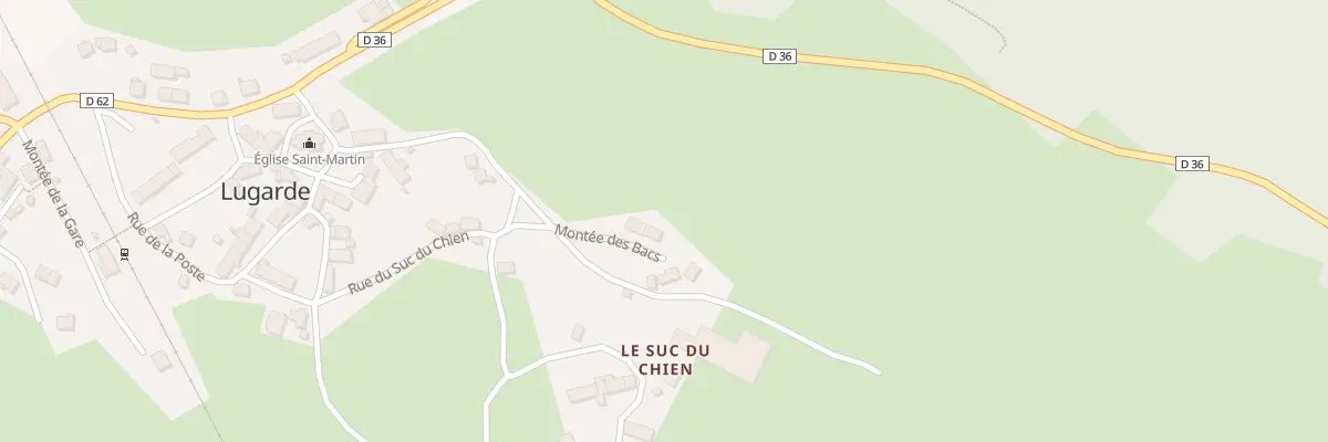 Plan du 5163 Le Bourg Haut à Lugarde