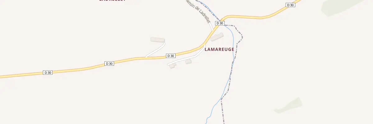 Plan du 92 Lamareuge à Saint-Genès-Champespe