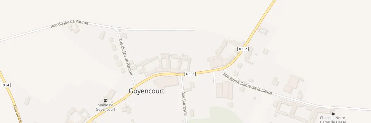Plan du 10 Rue du Chateau à Goyencourt