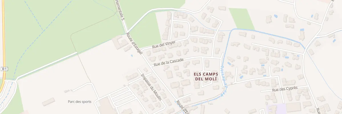 Plan du 5 Rue de la Cascade à Pézilla-la-Rivière