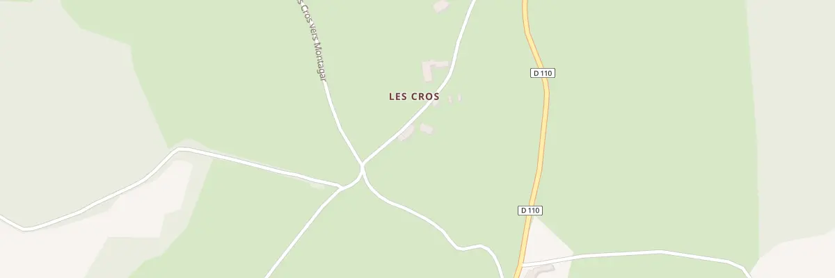 Plan du 5205 Les Cros à Gouttières