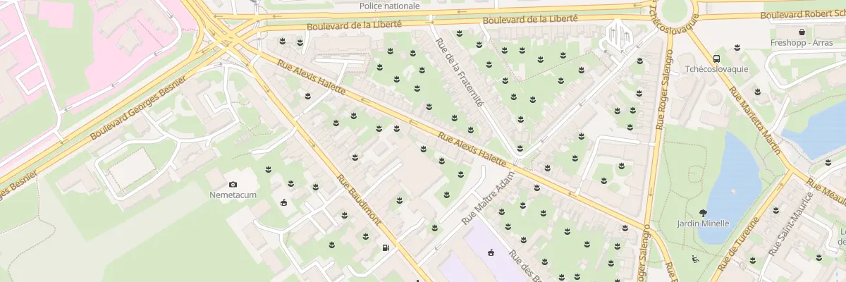 Plan du 11 Rue Alexis Halette à Arras