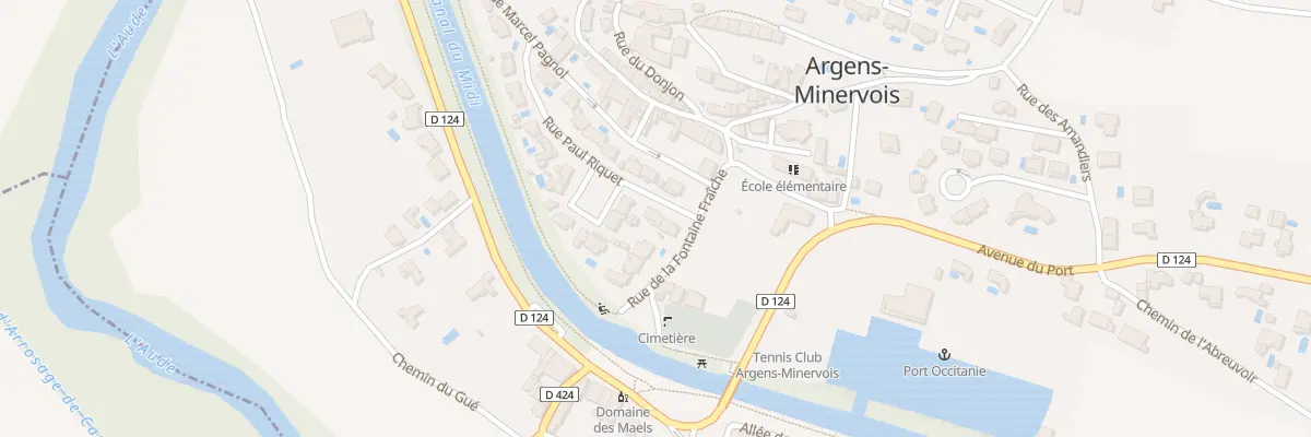 Plan du 24 Rue Paul Riquet à Argens-Minervois