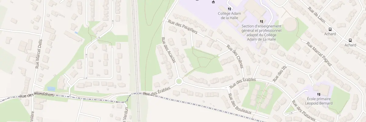 Plan du 6 Rue des Acacias à Achicourt