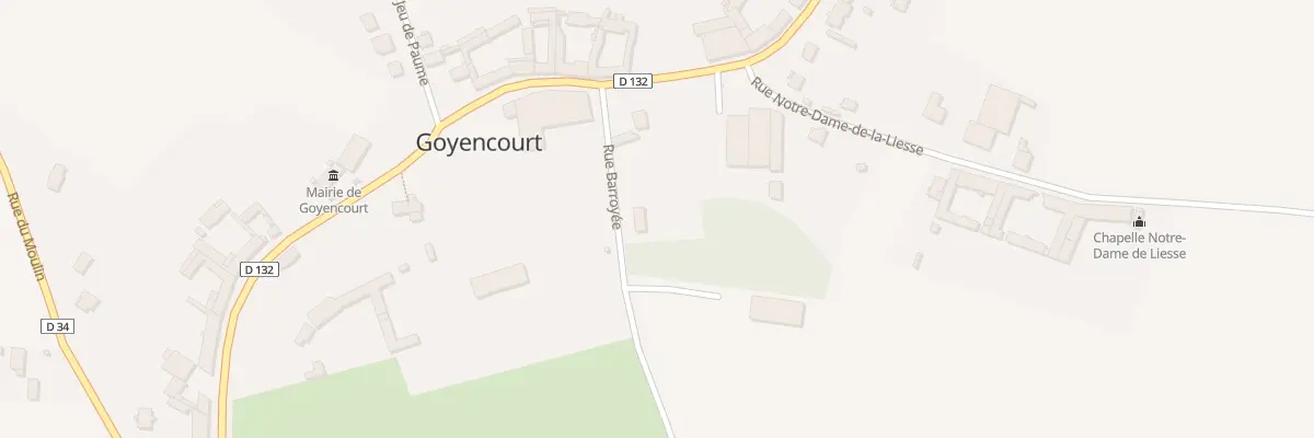 Plan du 3 Rue Barroyée à Goyencourt