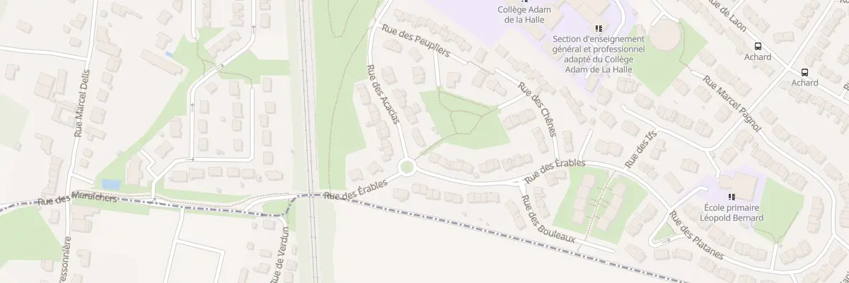 Plan du 2 Rue des Acacias à Achicourt