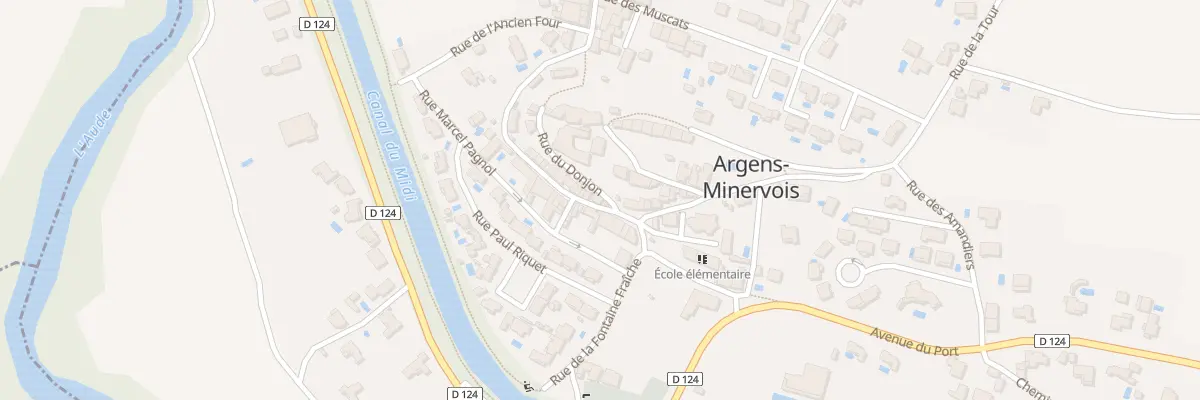 Plan du 14 Rue du Donjon à Argens-Minervois