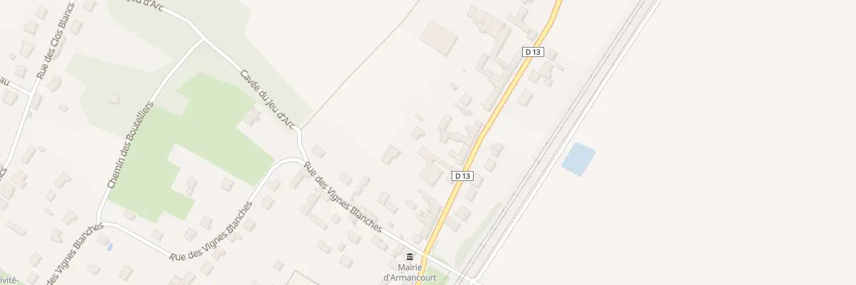 Plan du 100 Rue des Matinnoix à Armancourt