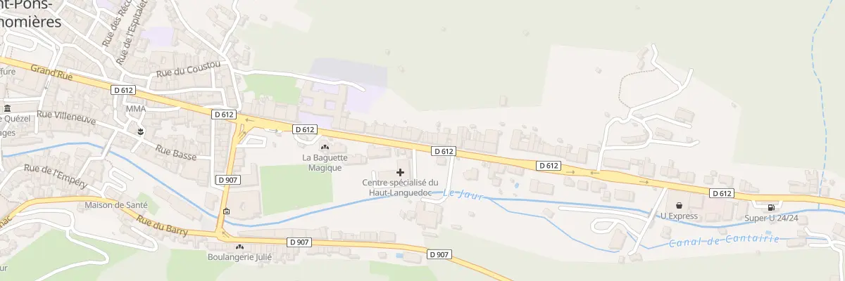 Plan du 33 Rue de la Gare à Saint-Pons-de-Thomières