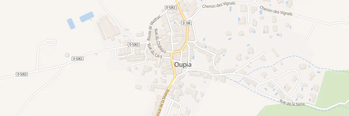 Plan du 2 Pl de l’Eglise à Oupia