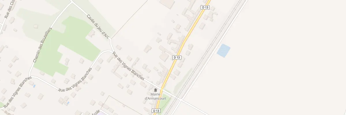Plan du 84 Rue des Matinnoix à Armancourt