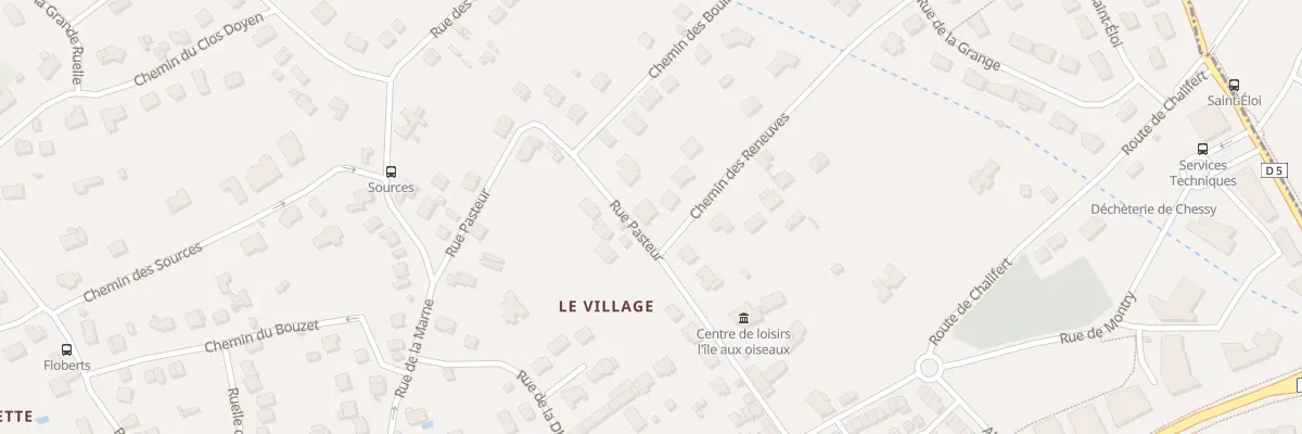 Plan du 8 Rue Pasteur à Chessy