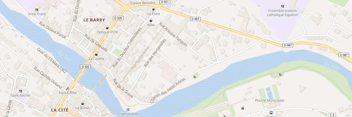 Plan du 100 Rue Jean Boudou à Espalion