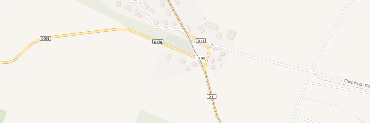 Plan du 870 Rue de Leury à Antheuil-Portes