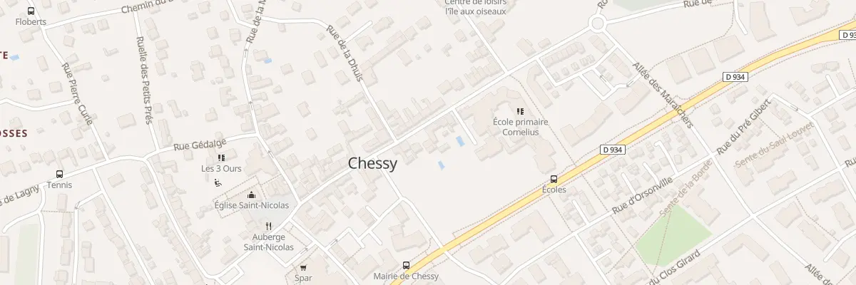 Plan du 38 Rue Charles de Gaulle à Chessy