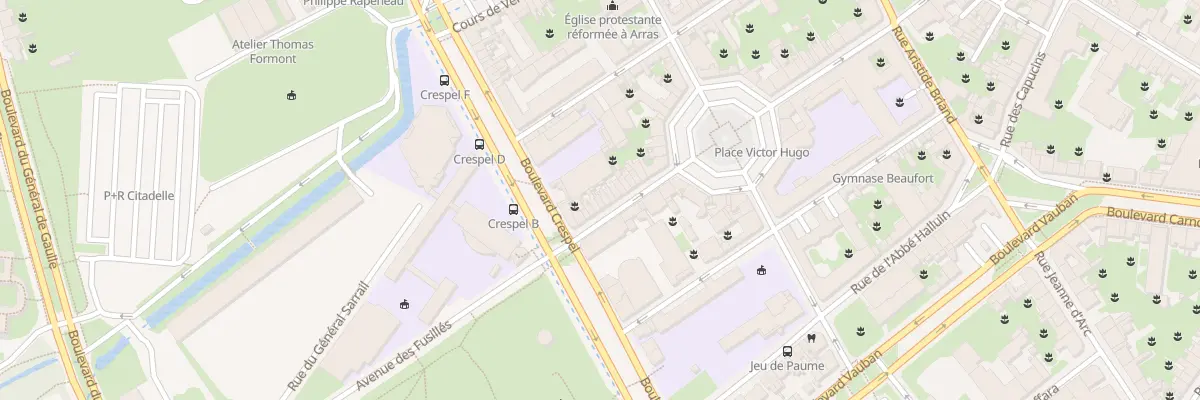 Plan du 20 Rue des Promenades à Arras