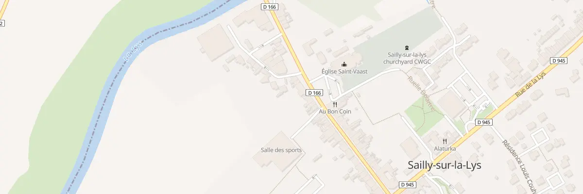Plan du 38 Rue de l’Eglise à Sailly-sur-la-Lys